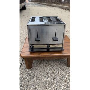 Toastmaster Hostess IV 4 Slice Toaster Tested Works Stainless